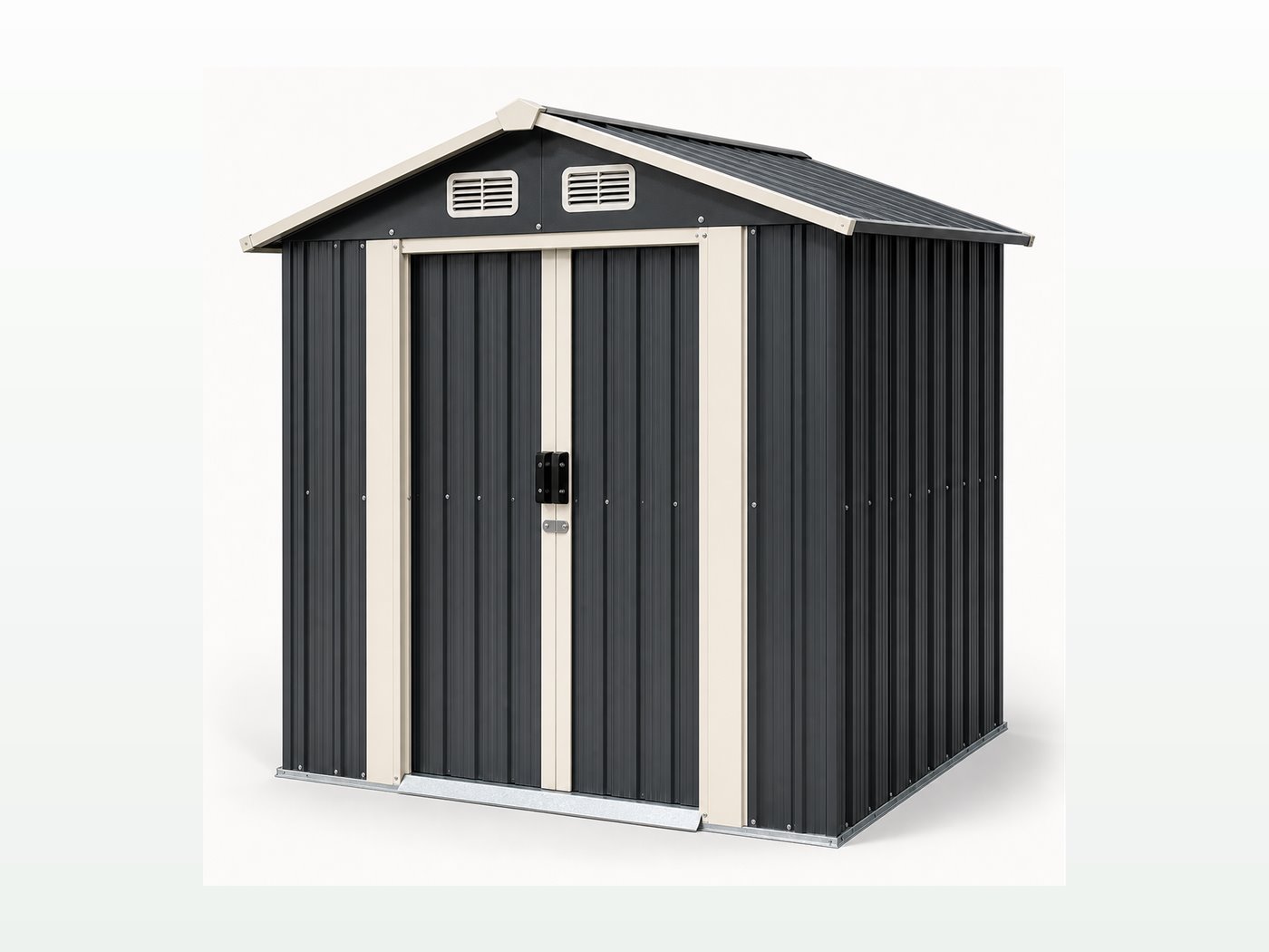 Gable roof metal garden shed